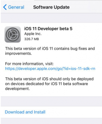 iOS11 Beta5怎么样 iOS11 Beta5更新了什么