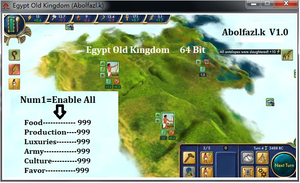 埃及古国v1.0六项修改器Abolfazl.k版