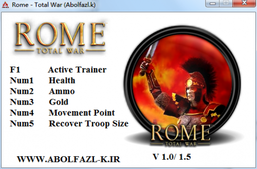 罗马全面战争v1.5五项修改器