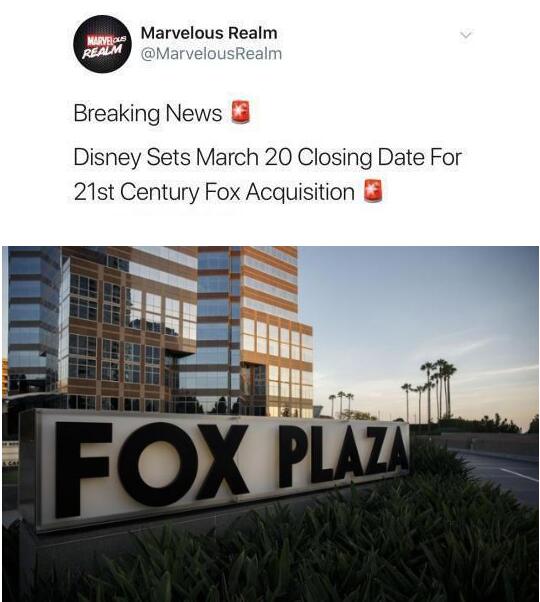 迪士尼以713亿美元收购福克斯