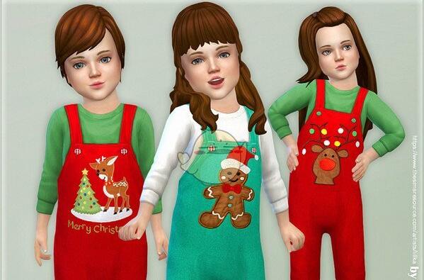 模拟人生4小女孩圣诞服装mod