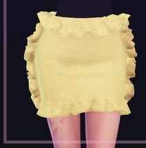 《模拟人生4》女性褶皱花边短裙MOD